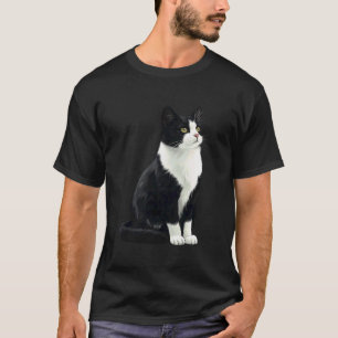 T-shirt Chat Smoking Élégant Amateur de Chat Mignon