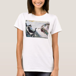 T-shirt Chat smoking Touchant la Patte Divine