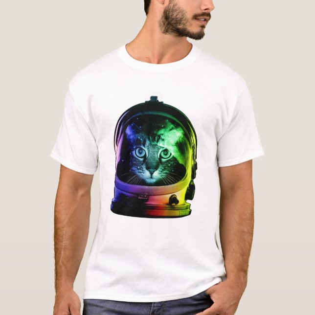 T-shirt Chat spatial (Devant)