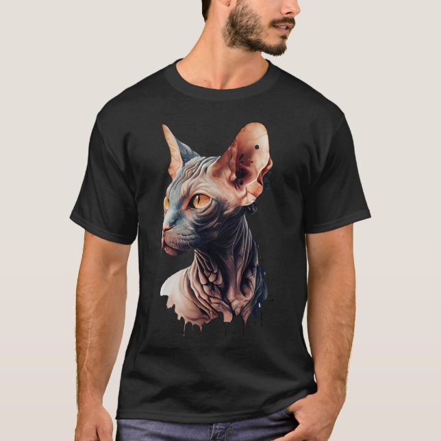 T-shirt Chat Sphynx (Devant)