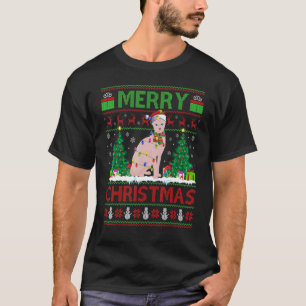 T-shirt Chat Sphynx Arbre de Noël Père Noël laid Chat Sphy