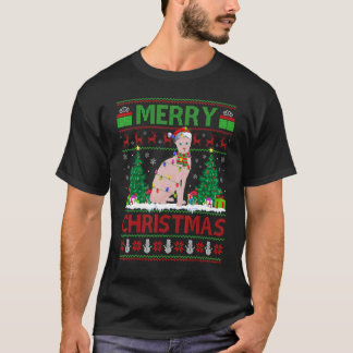 T-shirt Chat Sphynx Arbre de Noël Père Noël laid Chat Sphy
