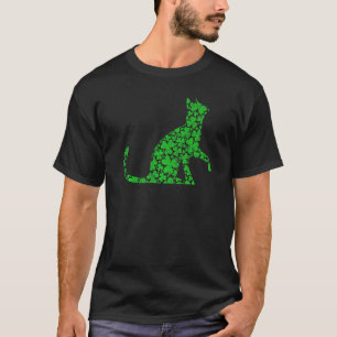 T-shirt Chat Sphynx Drôle Shamrock Chat Sphynx St Patrick