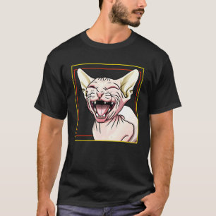T-shirt Chat Sphynx qui rit