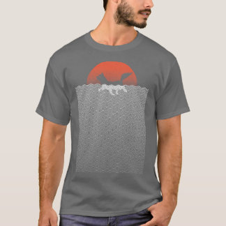 T-shirt Chat Sunset Plage de natation Été par Tobe Fonseca