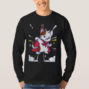 T-shirt Chat Super Héros Au Cap