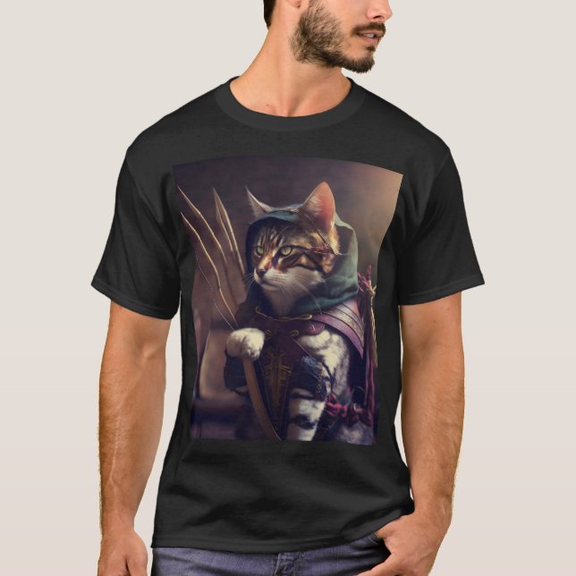 T-shirt Chat Superhero (Devant)