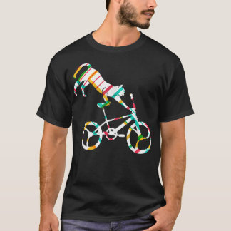 T-shirt Chat Sur BMX Vélo Kitten Vélo Lover Vélo Lover Vél