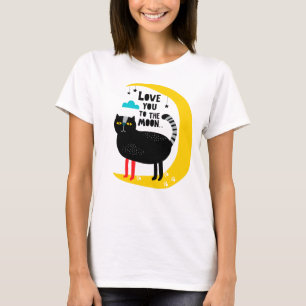 T-shirt Chat sur la lune