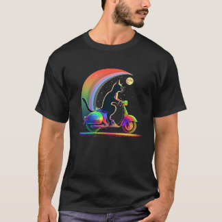 T-shirt Chat sur scooter  scooter  1