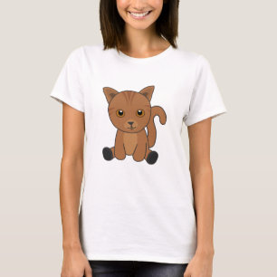 T-shirt Chat Tabby Cute Chats Fourrure Nez Kittens