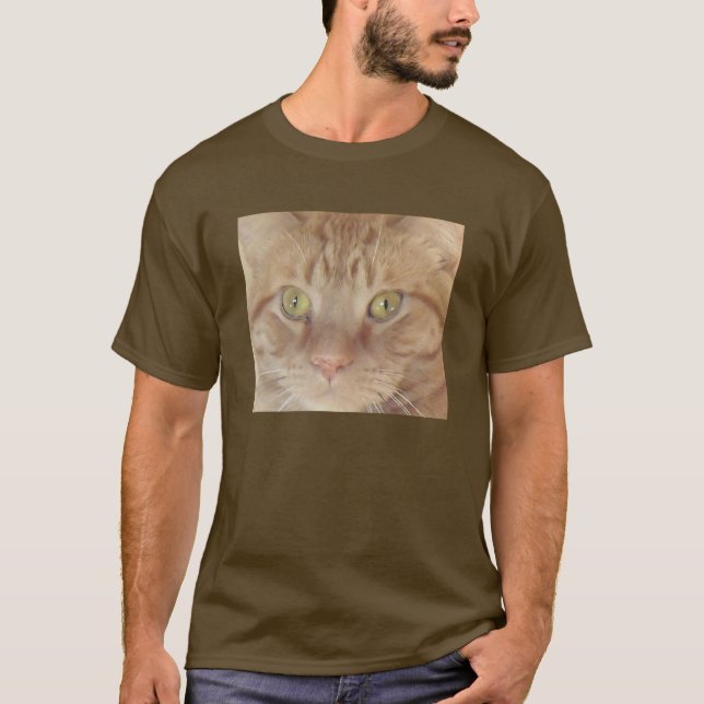 T-shirt Chat Tabby Orange (Devant)