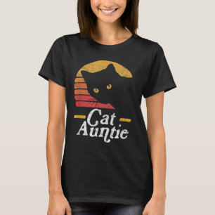 T-shirt Chat Tante Vintage 80 Style Sun Tat Retro Dist