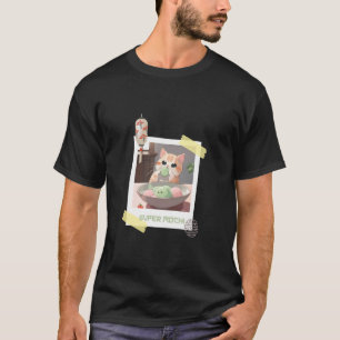 T-shirt Chat tendre Super Mochi Japon Nourriture Japonaise