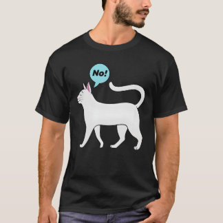 T-shirt Chat têtu sans citation famille