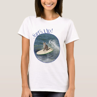 T-shirt Chat Tigre Surfeur !
