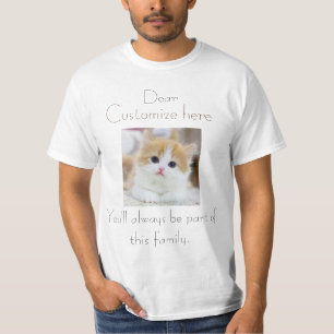 T-shirt chat toujours faire partie de la famille, personna