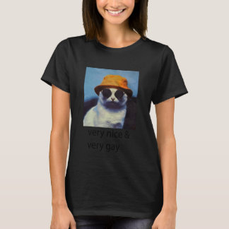 T-shirt Chat Très Gentil Très Gay