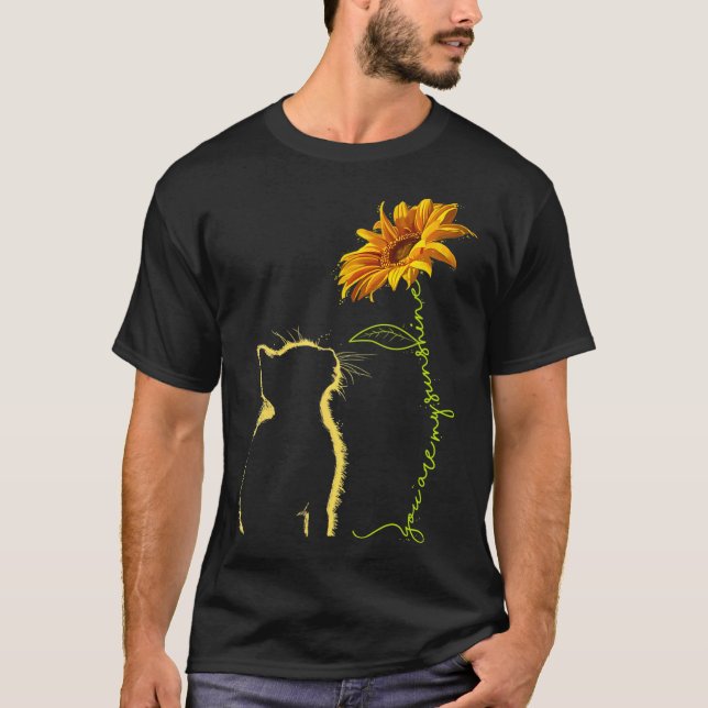 T-shirt Chat Tu Es Mon Sunshine Chats Dons Tefts (Devant)