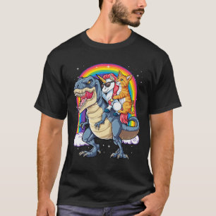 T-shirt Chat Unicorn équitation Dinosaur T Rex Kitten Spa 