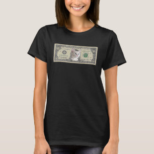 T-shirt Chat Unique Dollar Facture Argent Kitten Enthousia