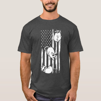 T-shirt Chat US Drapeau Chats Amérique Drapeau Chat Patrio