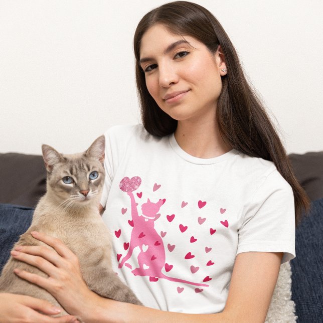 T-shirt Chat Valentine Cute (Créateur téléchargé)
