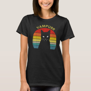 T-shirt Chat Vampurr Dents de Vampire Chat Costume Hallowe