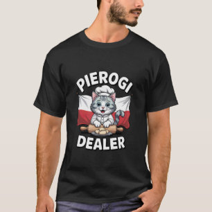 T-shirt Chat vendeur de Pierogi Racines polonaises Nourrit