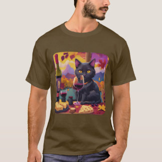 T-shirt Chat & Vin