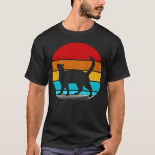 T-shirt chat vintage rétro