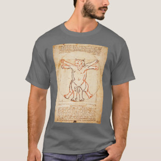 T-shirt Chat vitruvien