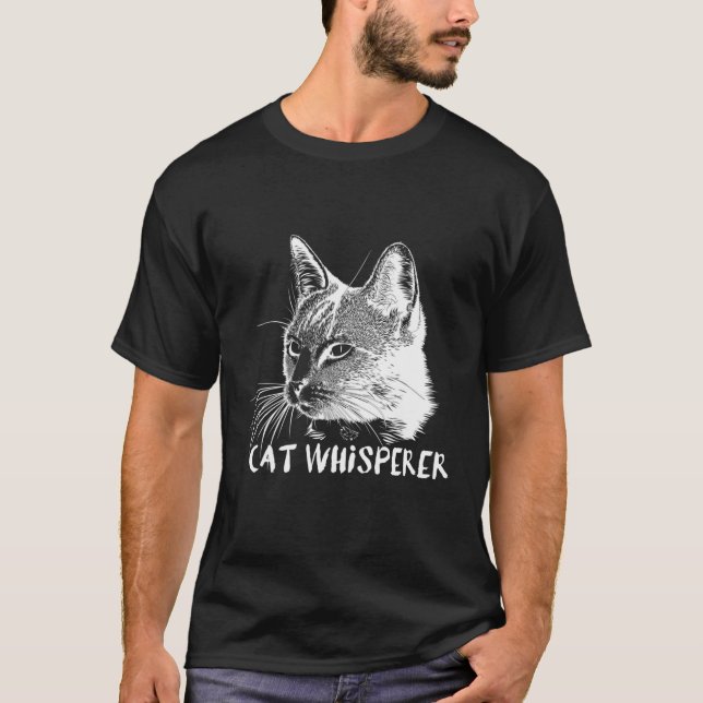 T-shirt Chat Whisperer Chat Personne Amoureux des chats Ca (Devant)