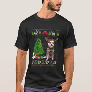 T-shirt Chateau australien chateau Santa Hat laide