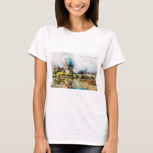 T-shirt Château d'Aquarell (Devant)