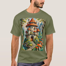 Château de champignons Imaginaire Dreamscape Tee