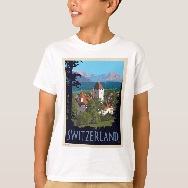 T-shirt Château de Chillon | Suisse (Devant)