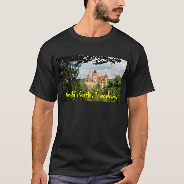 T-shirt Château de Dracula en Transylvanie, Roumanie (Devant)