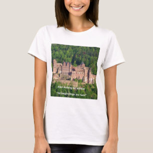 T-shirt Château de Heidelberg En allemand & dicton alleman
