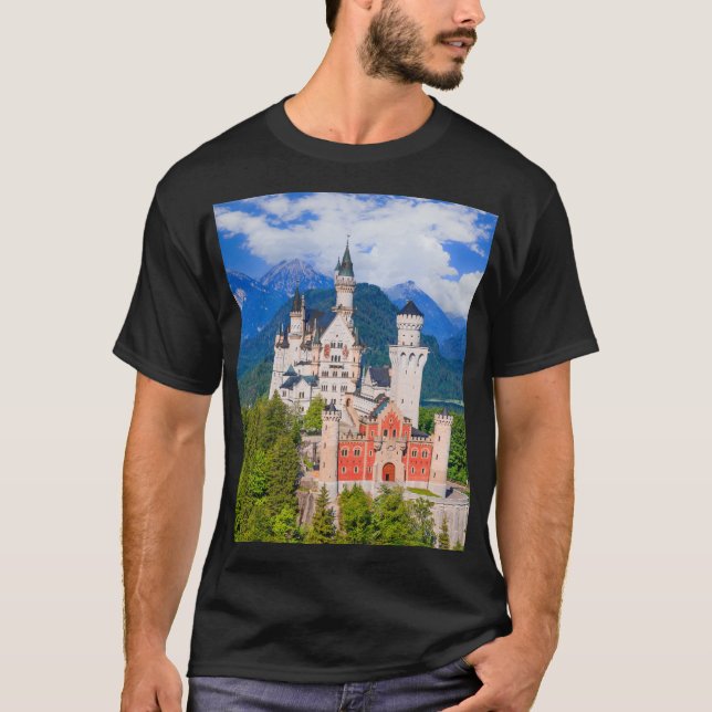 T-shirt Château de Neuschwanstein, Allemagne  (Devant)