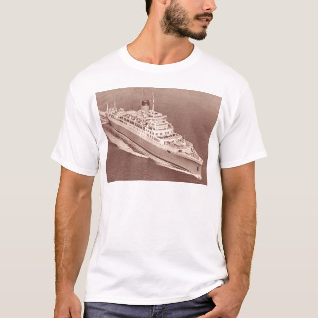 T-shirt Château de RMS Windsor, ligne de château des (Devant)