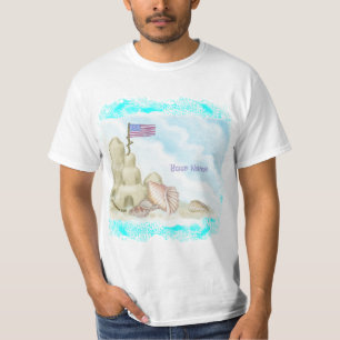 T-shirt Château de sable de plage