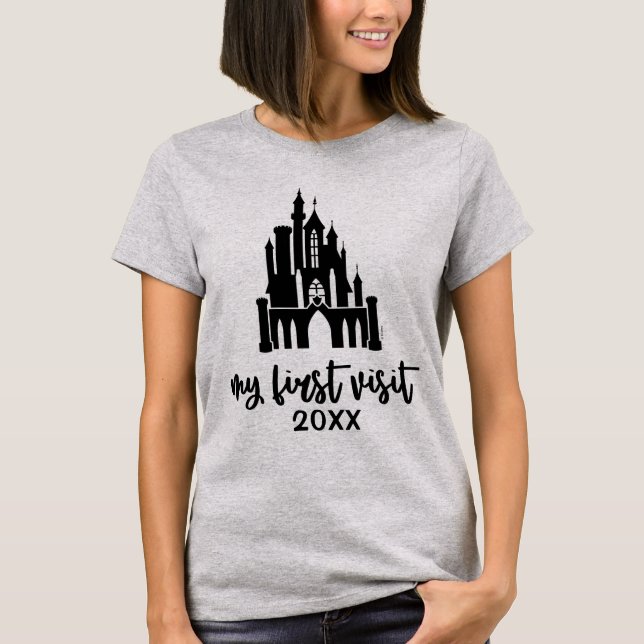 T-shirt Château Disney Personnalisé Ma Première Visite T-S (Devant)