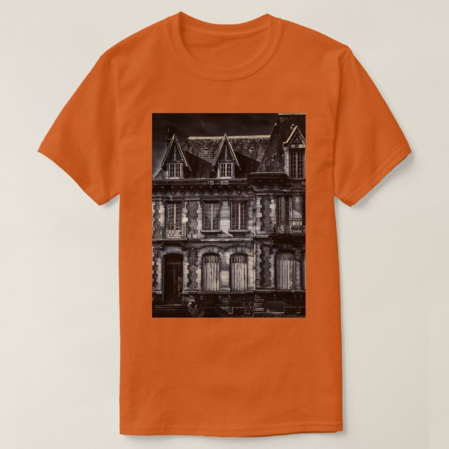 T-shirt Château halloween effrayant 2 (Design devant)
