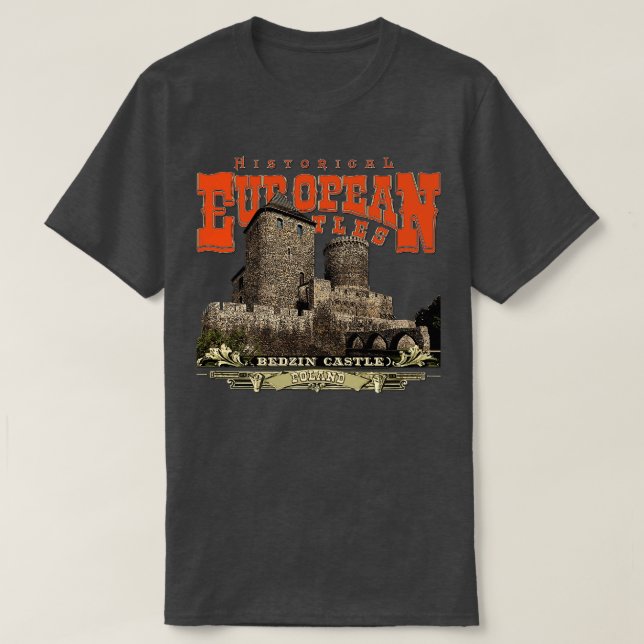 T-shirt Châteaux polonais Bedzin (Design devant)