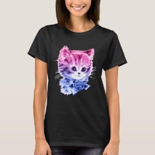 T-shirt Chaton de fierté bisexuelle