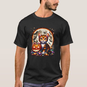 T-shirt Chaton de Halloween Kitty Fille Graphique