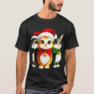 T-Shirt chaton de Noël