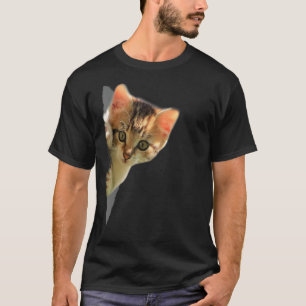 T-shirt Chaton Déchiré Tissu Chat Propriétaire de Chat Dam
