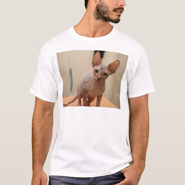 T-shirt Chaton mignon de sphynx "je suis furless, et vous (Devant)